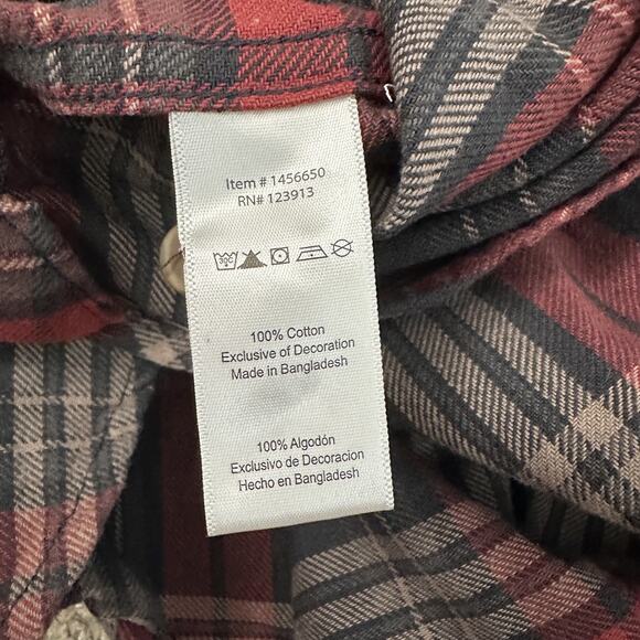 Jachs Heritage Flannel Button-Up Long Sleeve Shirt Multi Plaid Men’s XXL - Picture 4 of 9